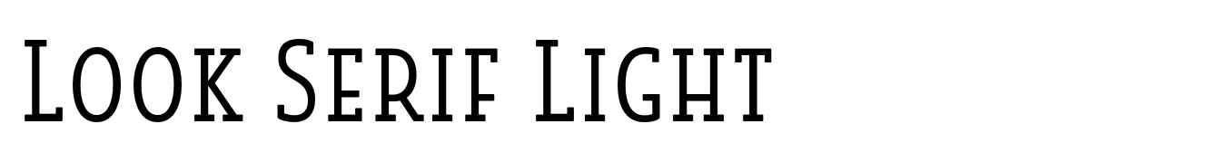 Look Serif Light
